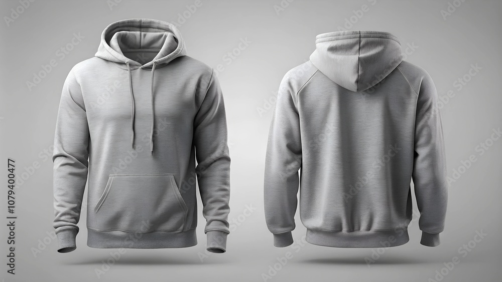 grey hoodie mockup. Front and back hoodie template grey hoodie mockup. Front and back hoodie template