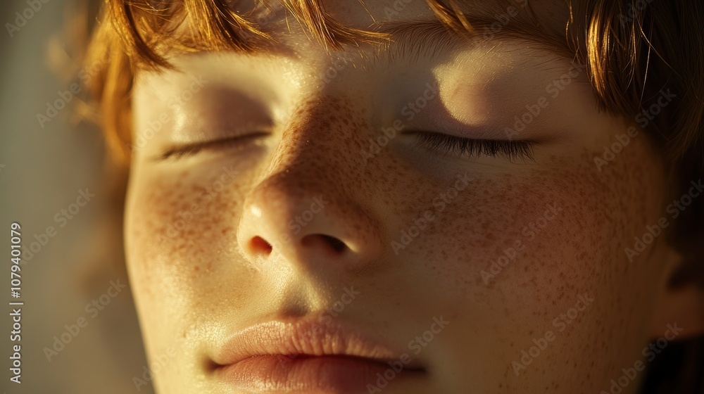 Close-up of peaceful faces in deep meditation with closed eyes, serene expressions and warm highlights on relaxed features, soft background exuding calmness and mindfulness. Close-up of peaceful faces in deep meditation with closed eyes, serene expressions and warm highlights on relaxed features, soft background exuding calmness and mindfulness.