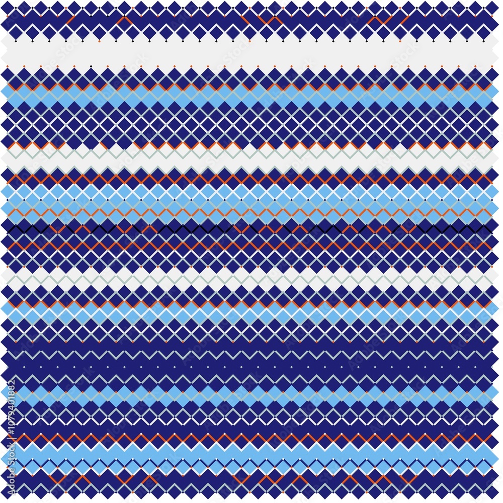 Geometric oriental pattern traditional Design for clothing, fabric, background, wallpaper, wrapping, batik. Knitwear, Pixel pattern, Embroidery style. Raster illustration.Abstract background. Geometric oriental pattern traditional Design for clothing, fabric, background, wallpaper, wrapping, batik. Knitwear, Pixel pattern, Embroidery style. Raster illustration.Abstract background.