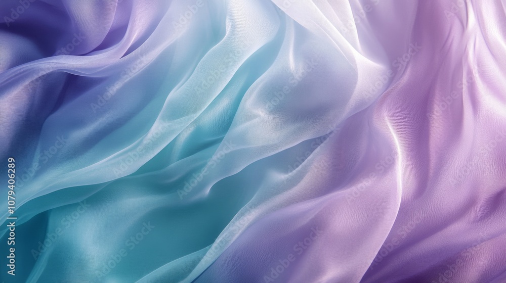 Silky waves of pastel fabric in soft blues and purples create an abstract, soothing texture that feels both delicate and dreamlike. Silky waves of pastel fabric in soft blues and purples create an abstract, soothing texture that feels both delicate and dreamlike.