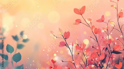 Wallpaper Mural Abstract Bokeh Of Spring Floral Plants Nature Organic Background Blurred Vibrant Magical Colorful Fairy Lights With Copy Space Torontodigital.ca