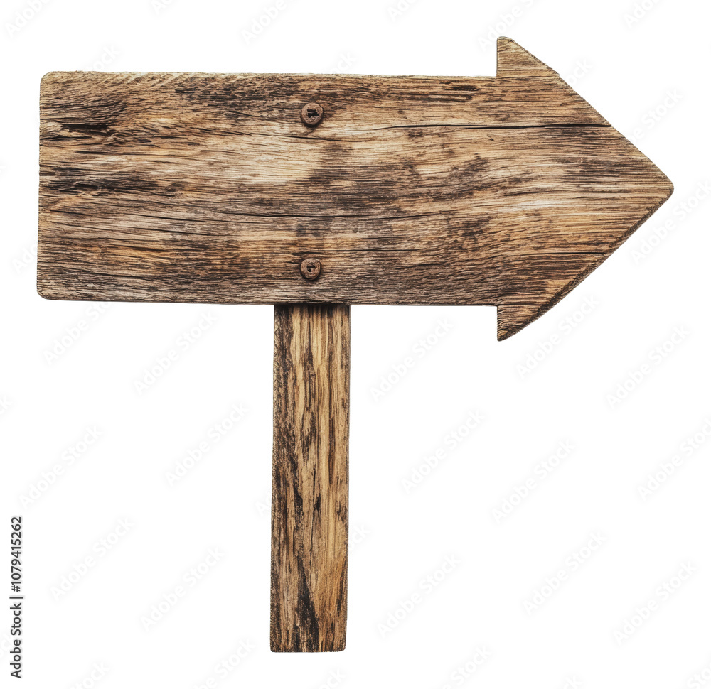 PNG Wooden arrow sign pointing right
