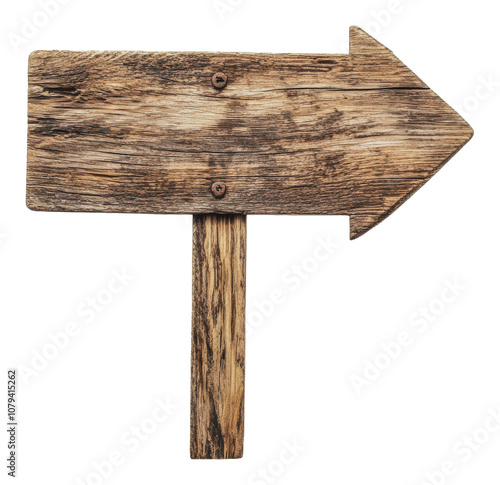Obraz na płótnie PNG Wooden arrow sign pointing right w salonie