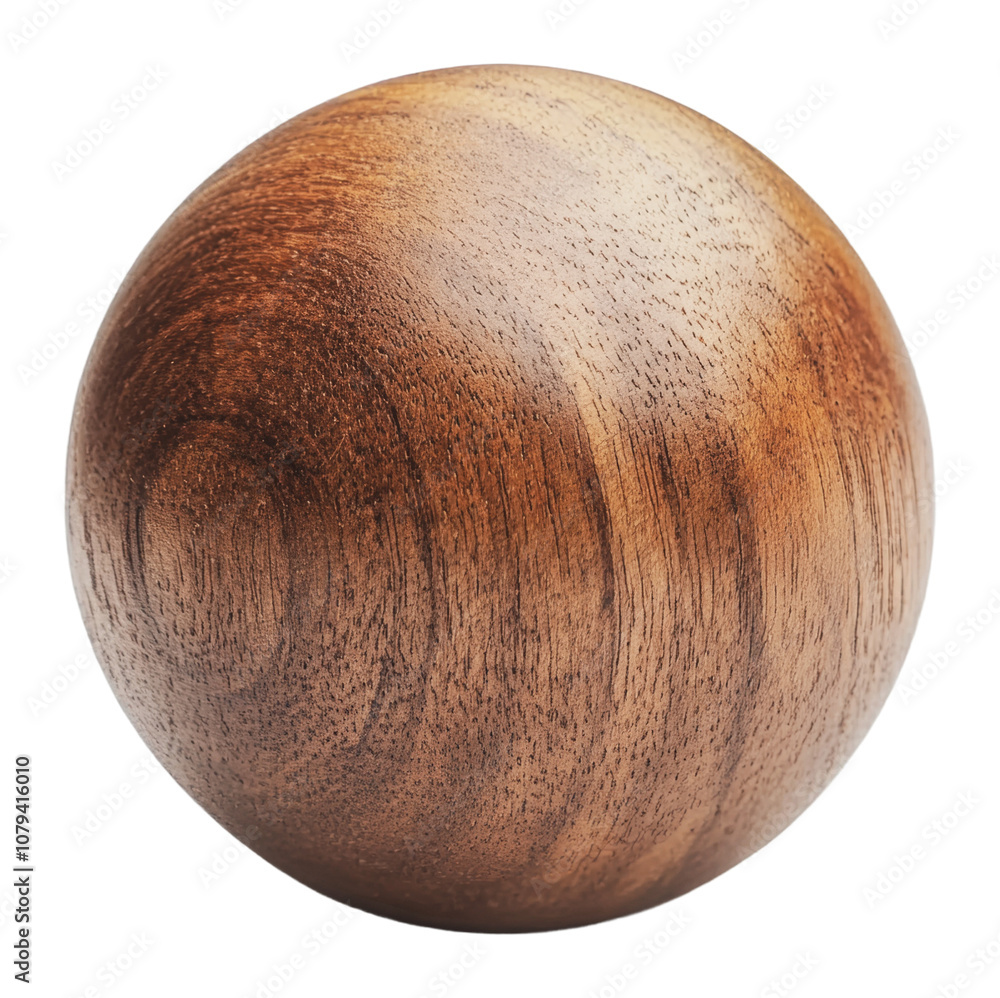 PNG Crafted wooden sphere with fine details