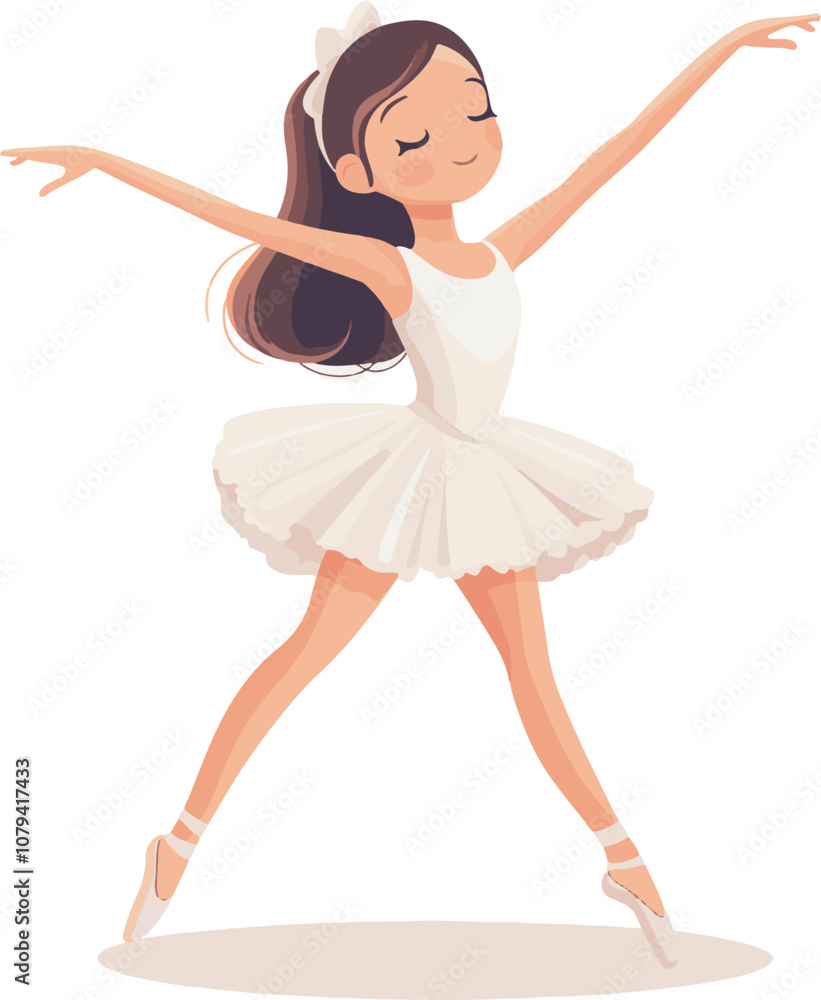 illustration of a ballet dancer in a tutu illustration of a ballet dancer in a tutu