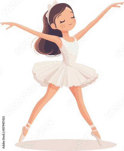 illustration of a ballet dancer in a tutu