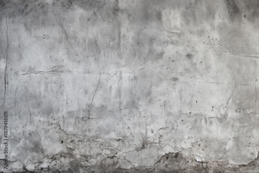 Fototapeta premium Processed collage of grey cracked stucco wall texture. Background for banner, backdrop or texture