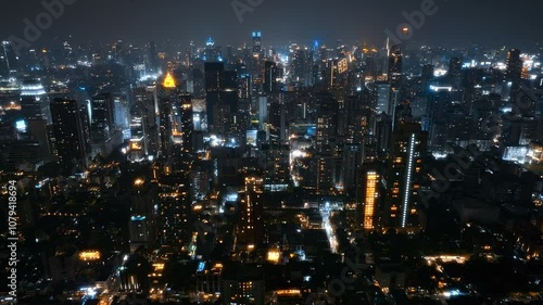 Wallpaper Mural Discover the vibrant nightlife of Bangkok with stunning skyline views and bustling streets illuminated by city lights at night Torontodigital.ca