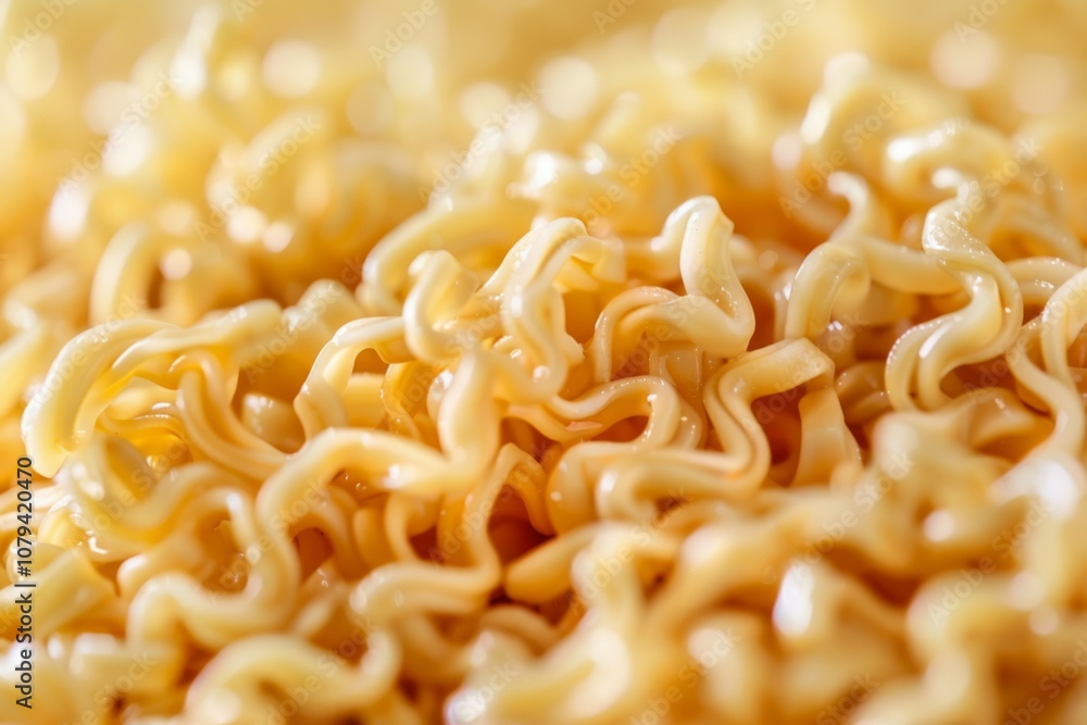 Photo of Yellow chinese instant noodles for ramen. Food photo for backdrops or recipes Photo of Yellow chinese instant noodles for ramen. Food photo for backdrops or recipes