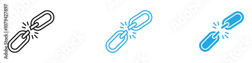 Weakness Icon Set Vector illustration in black