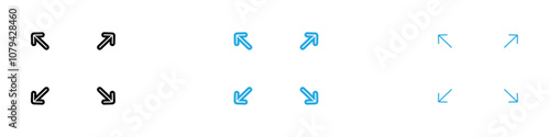 Full Size Icon Set Vector illustration in black