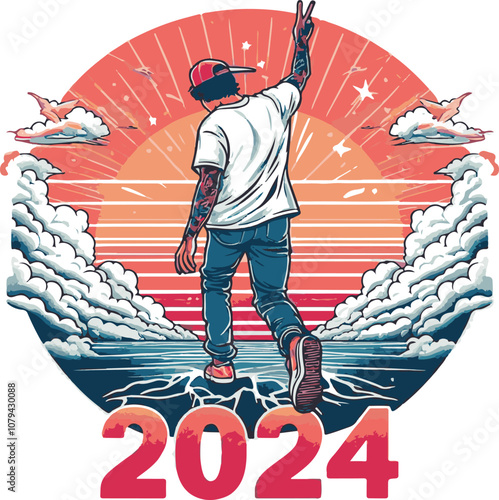 Good Bye 2024 with a man