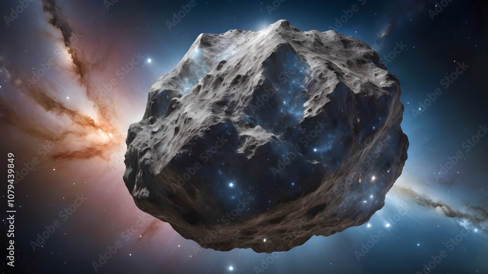 stunning silver meteor soaring through space with glowing star reflections, ideal for futuristic designs stunning silver meteor soaring through space with glowing star reflections, ideal for futuristic designs