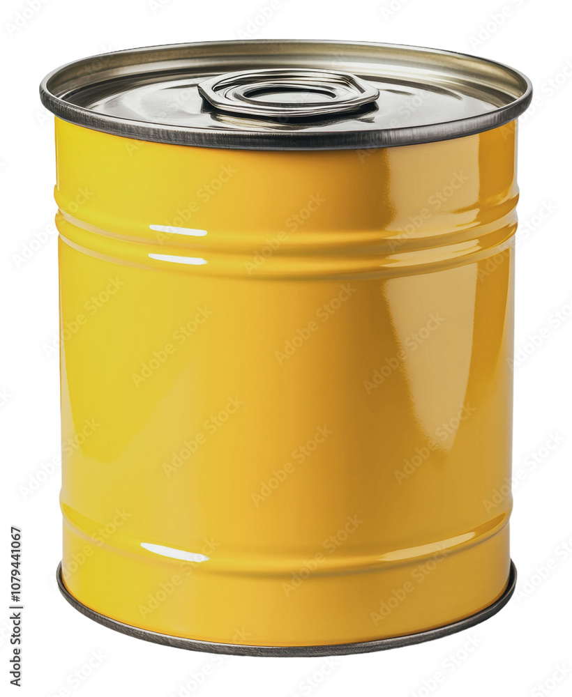 PNG Bright yellow canister on a white background PNG Bright yellow canister on a white background