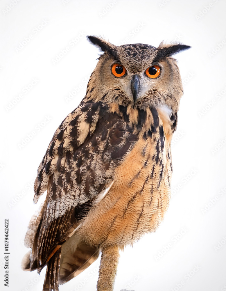 Naklejka premium a Owl bird isolated white