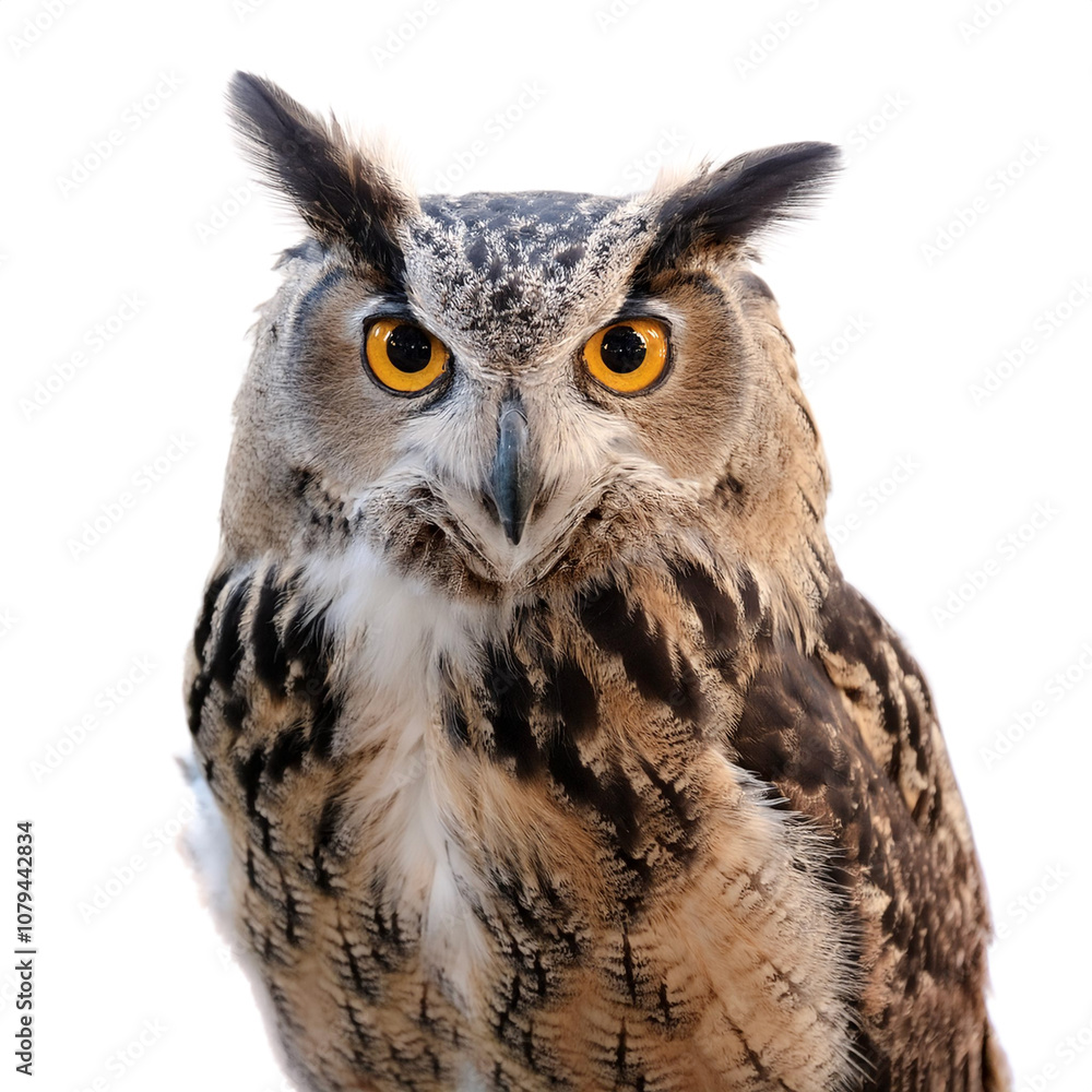 a Owl bird isolated white a Owl bird isolated white