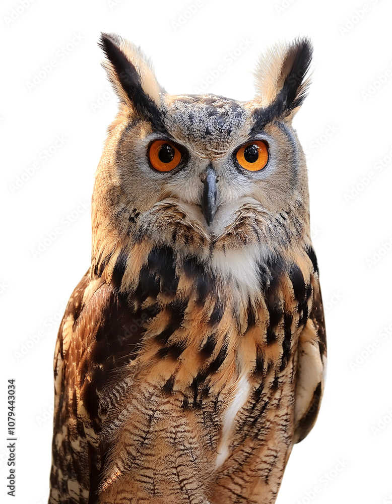Obraz premium a Owl bird isolated white