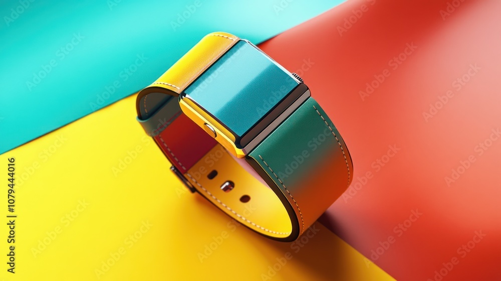 Obraz premium Smartwatch with Colorful Leather Band