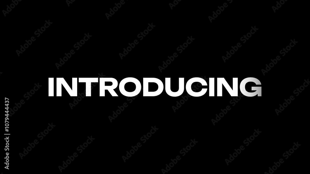 Introducing animation Text on black background. Serif style words. for Opening videos. Introducing animation Text on black background. Serif style words. for Opening videos.