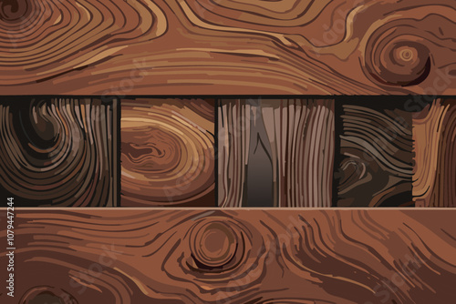 Wood Texture Background Illustration