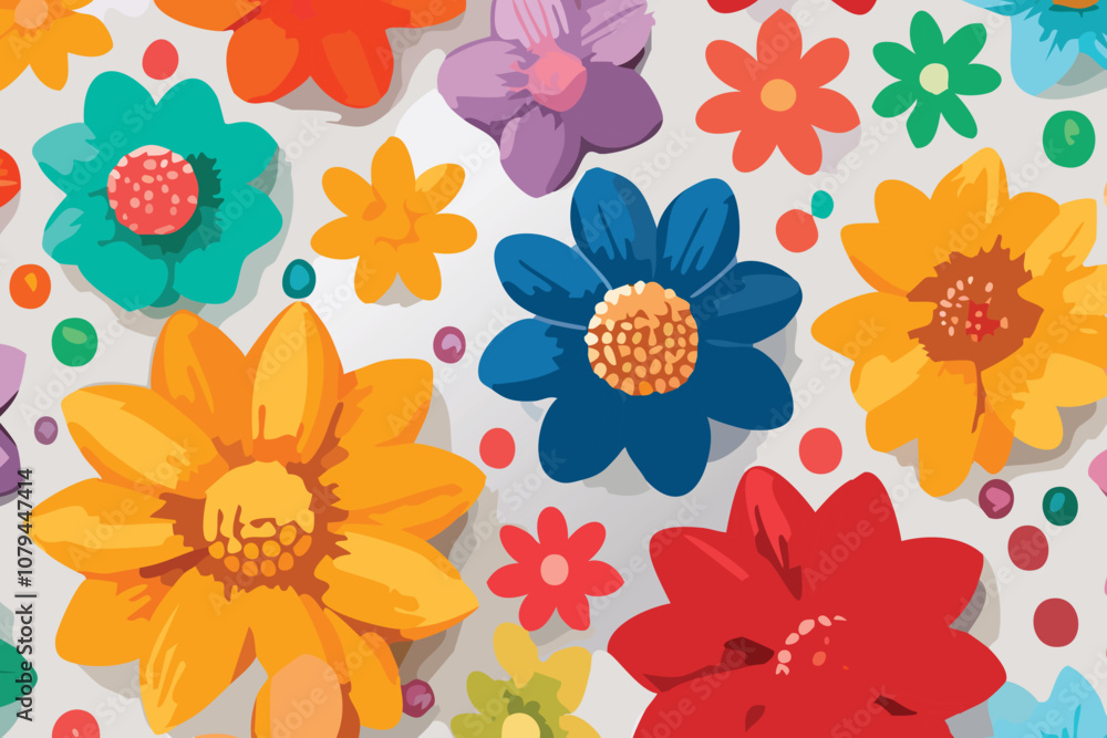 Obraz premium Watercolor Flower Background