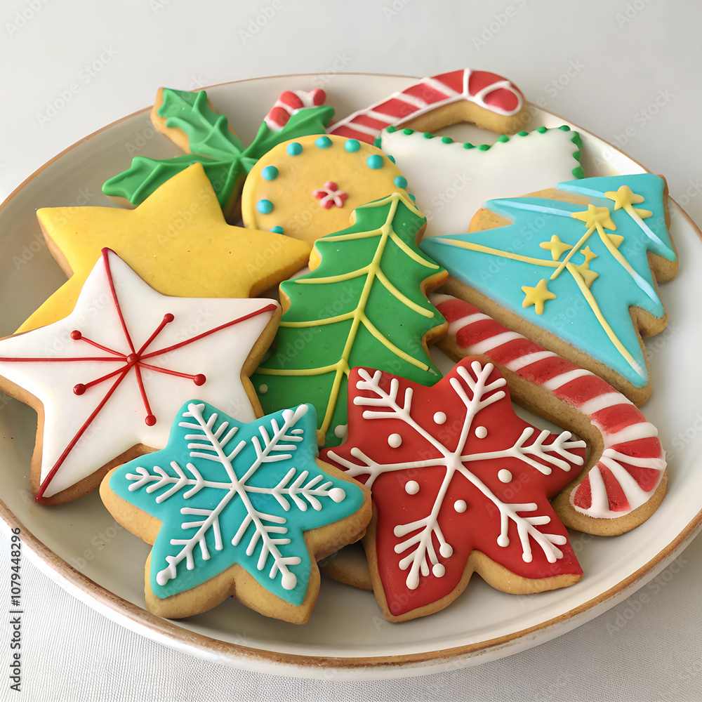 christmas cookies on table christmas cookies on table