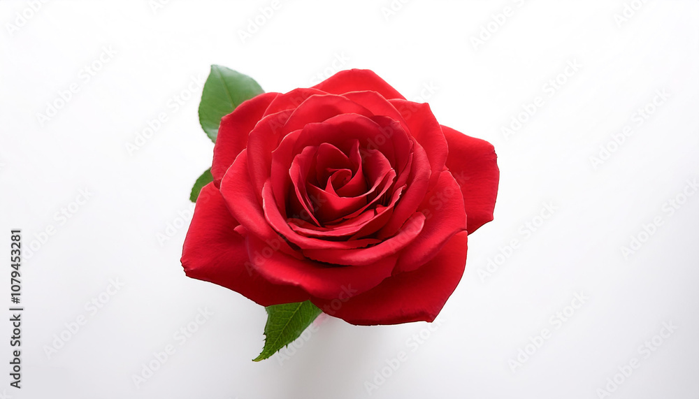 Fresh Red Rose flower isolated white Fresh Red Rose flower isolated white