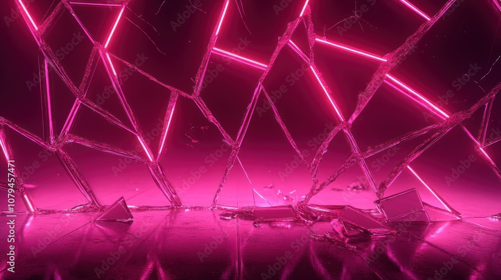 Shattered Glass Neon Lights Shattered Glass Neon Lights
