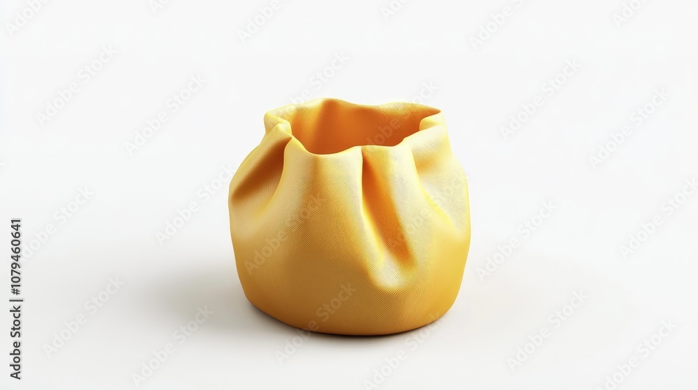 Open small bag isolated on a white backdrop Open small bag isolated on a white backdrop