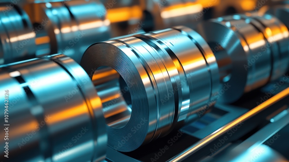 Steel Coils in Industrial Production Steel Coils in Industrial Production
