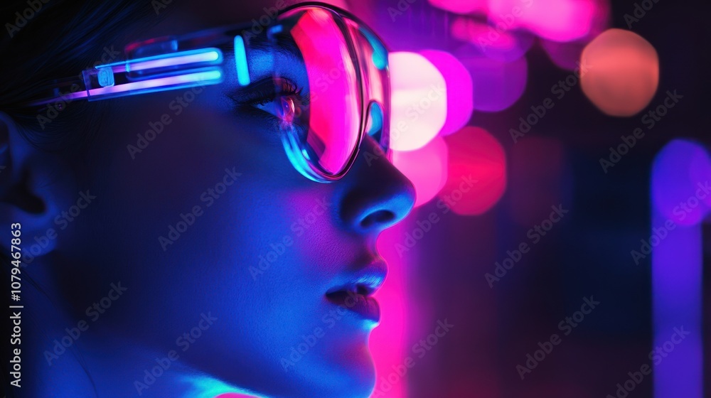Neon Glow Portrait Neon Glow Portrait