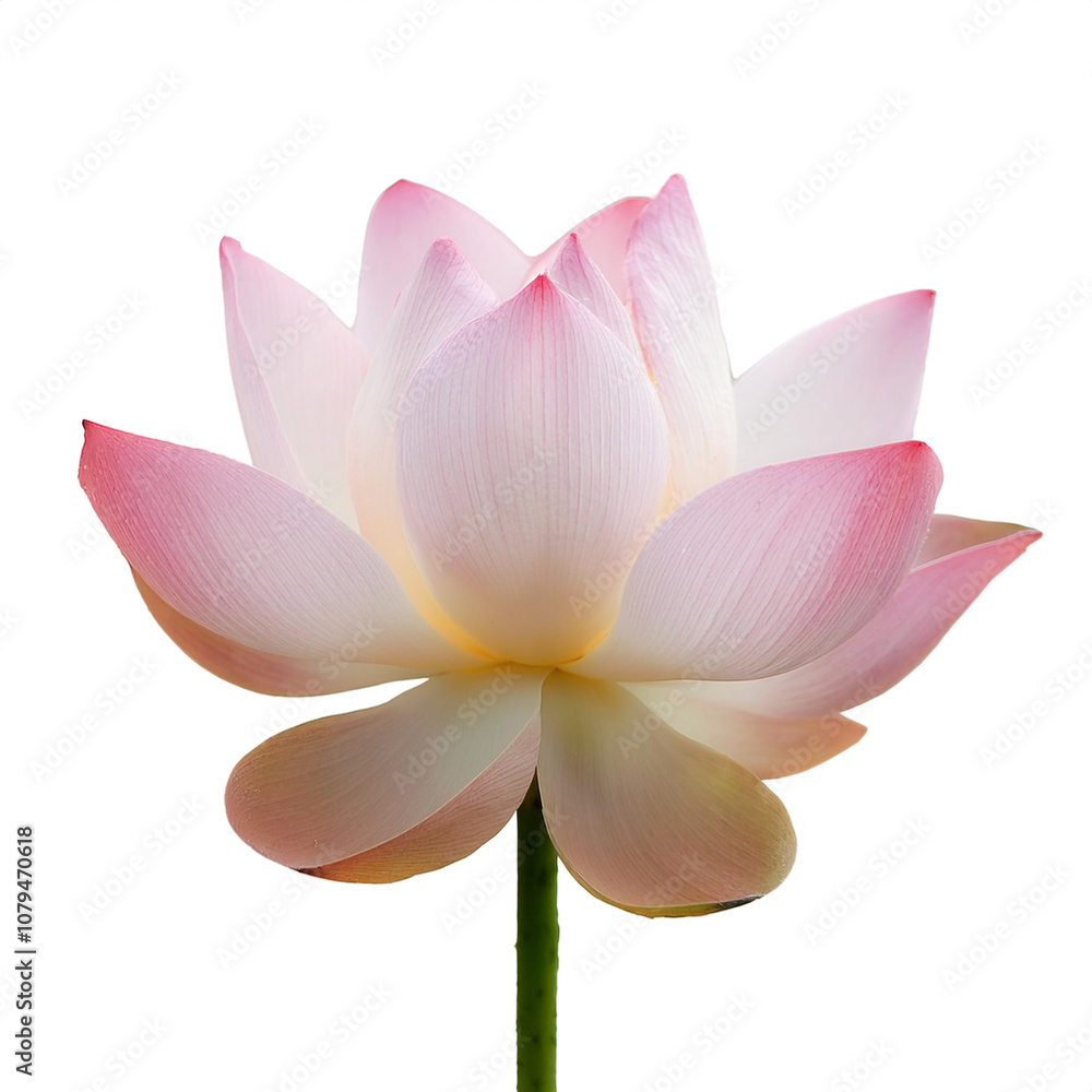 Fresh Lotus flower isolated white Fresh Lotus flower isolated white