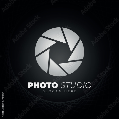 Black and Silver Photo Studio Logo