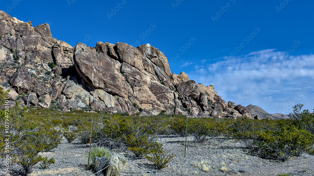 Very unique geological rock formations make up the Hueco Tanks State Park in El Paso County, Texas. Very unique geological rock formations make up the Hueco Tanks State Park in El Paso County, Texas.