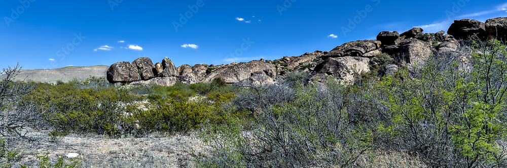 Very unique geological rock formations make up the Hueco Tanks State Park in El Paso County, Texas. Very unique geological rock formations make up the Hueco Tanks State Park in El Paso County, Texas.
