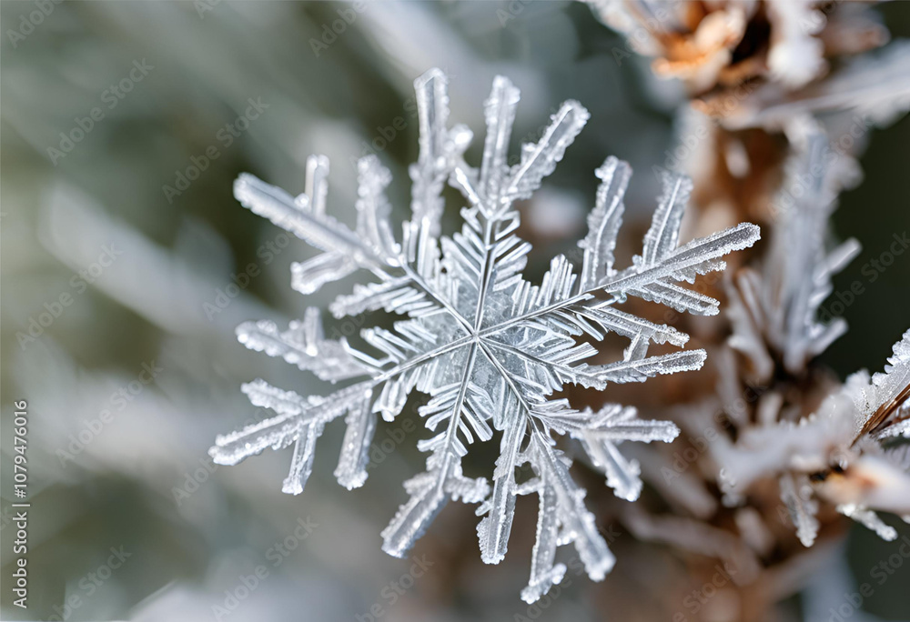 Intricate Snowflake on Pine Needle Close-Up, 4K
Intricate Snowflake on Pine Needle Close-Up, 4K