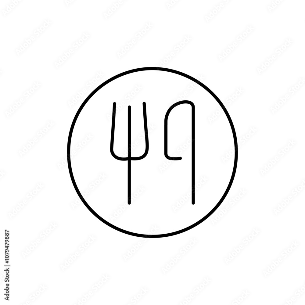 Food Icon Single Thin line vector art set Food Icon Single Thin line vector art set