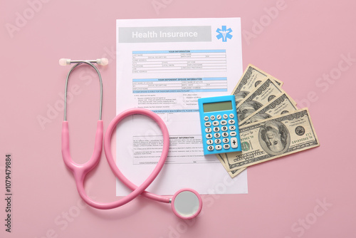 Health insurance form, calc...