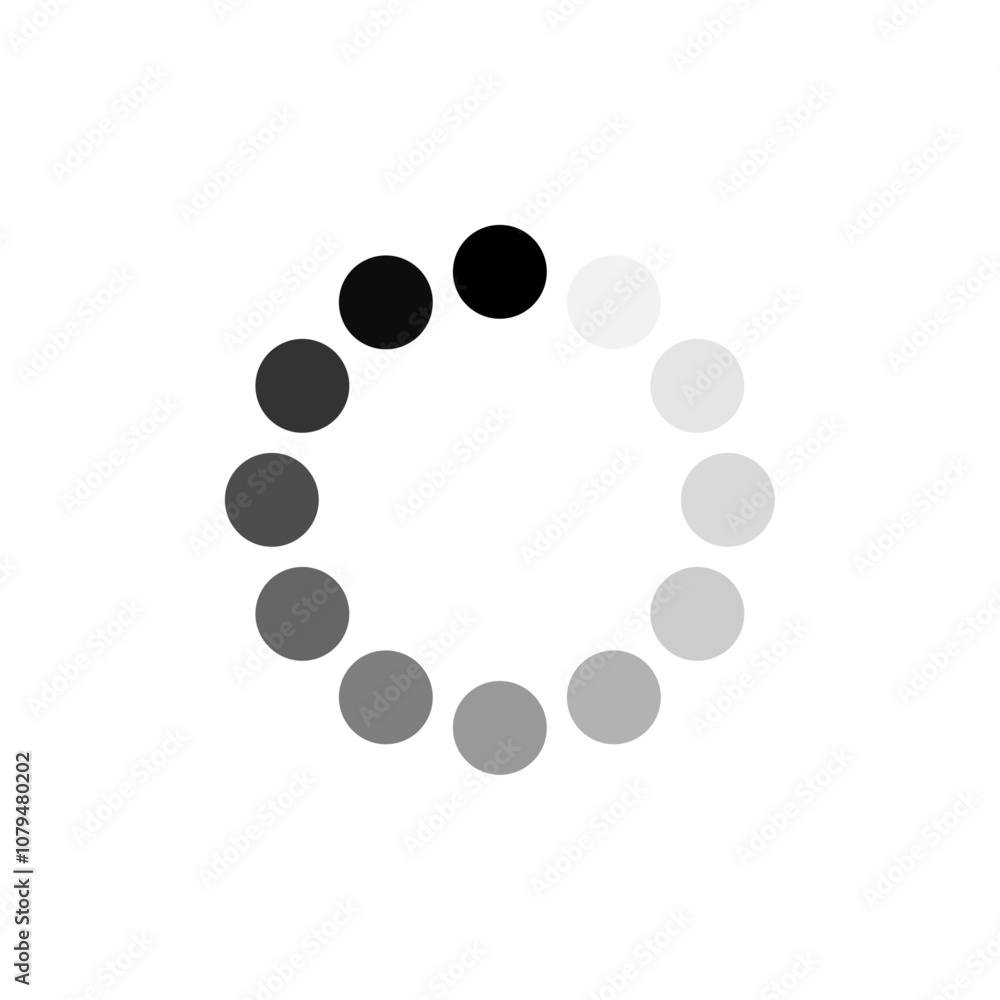 Loading Icon Single Thin line vector art set Loading Icon Single Thin line vector art set