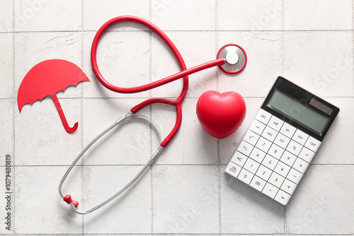 Heart, calculator and steth...