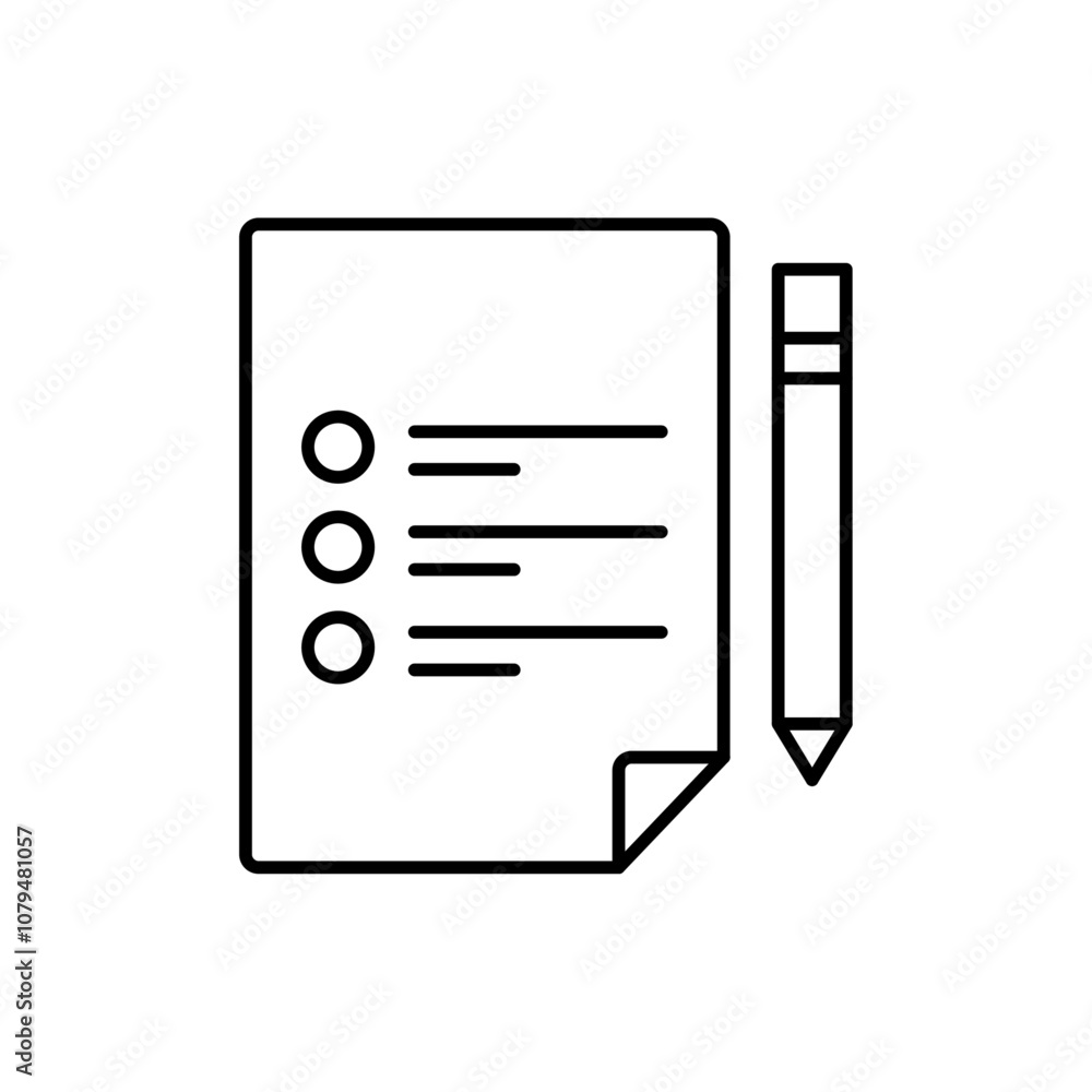 Test Icon Single Thin line vector art set Test Icon Single Thin line vector art set
