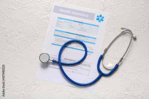 Health insurance form, eyeg...
