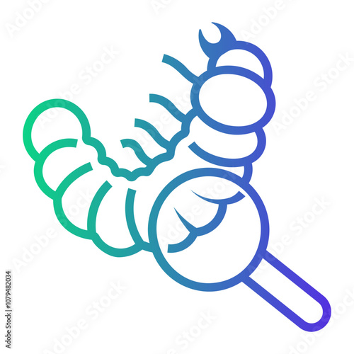caterpillar Line Gradient Icon