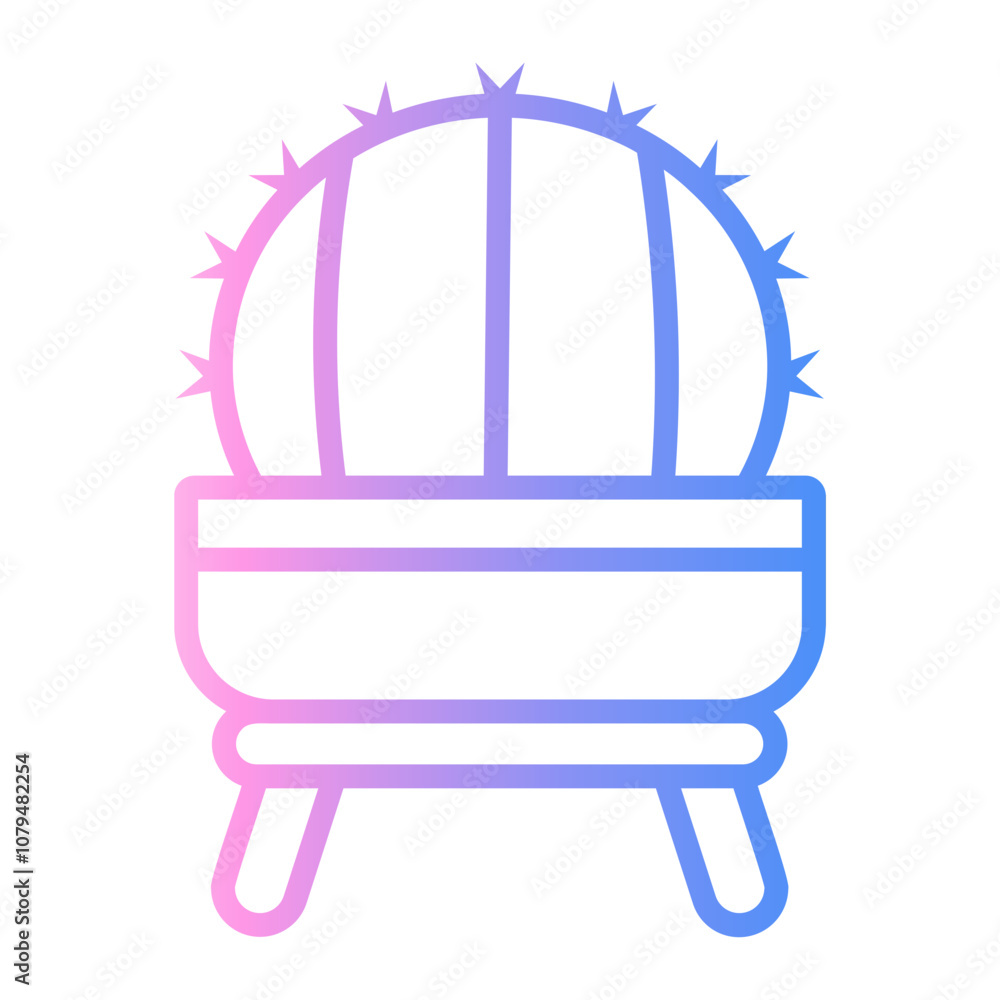 cactus Line Gradient Icon cactus Line Gradient Icon