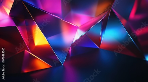 Abstract Colorful Geometric Shapes