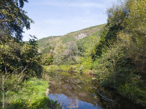 Iskar river near Pancharevo lake, Bulgaria photo