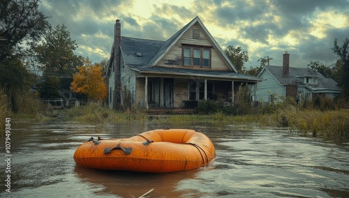 Flooded House with Inflatable Tube photo