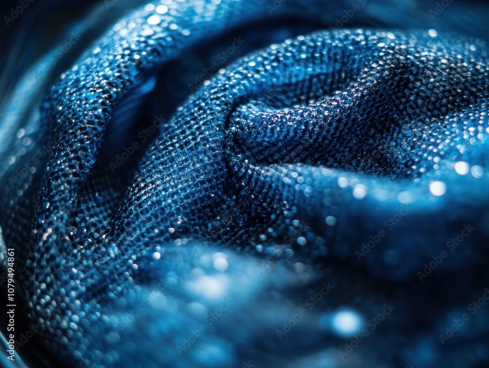 Abstract Blue Fabric Texture Abstract Blue Fabric Texture