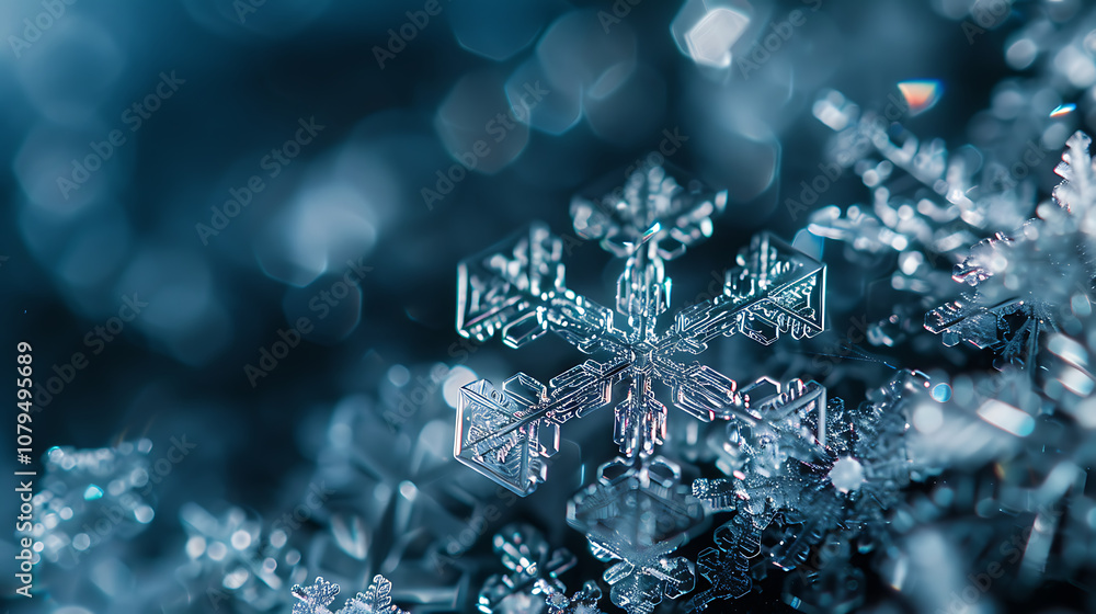 A Detailed Close-Up of a Snowflake, Capturing the Intricate Patterns and Crystal-Like Structure of Nature's Frozen Art A Detailed Close-Up of a Snowflake, Capturing the Intricate Patterns and Crystal-Like Structure of Nature's Frozen Art