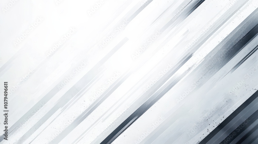 Fototapeta premium Light Gray and White Diagonal Stripes Background